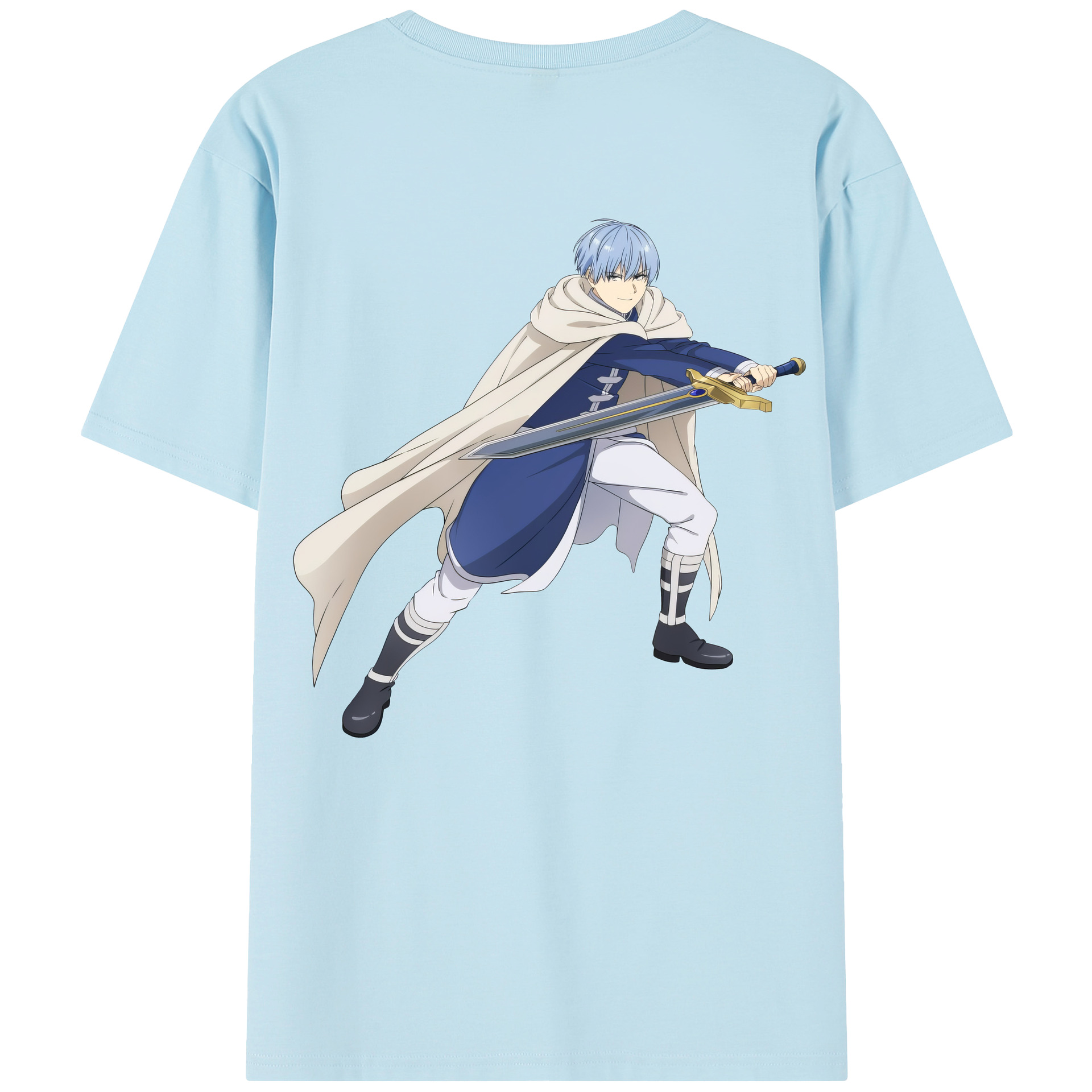 （画像用） 葬送のフリーレン Frieren 綿100％半袖Tシャツ（背面プリント）